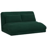 vidaXL Bodenstuhl Dunkelgrün Samt 110 x 82 x 55 cm mit Kissen