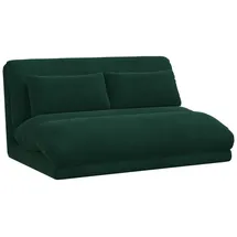 vidaXL Bodenstuhl Dunkelgrün Samt 110 x 82 x 55 cm mit Kissen