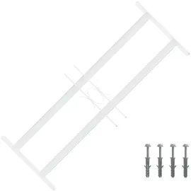 vidaXL Sicherheitsgitter für Fenster mit 2 Querstangen 43-74 cm