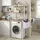 YITAHOME Regal für über der Waschmaschine 40 x 64,5 x 190 cm Weiß