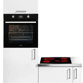 Privileg Backofen-Set "BAKO Turn&Cook 450 BLACK", A+ (A+++-D), schwarz