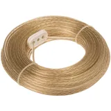 CONACORD Drahtseil-Wäscheleine Stahl Ummantelt Transparent Ø 3,5 mm Länge 30 m