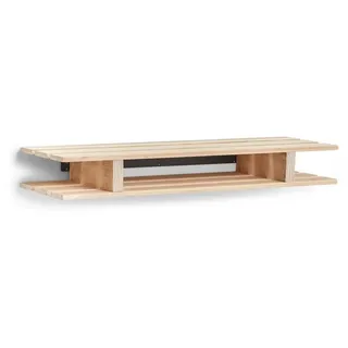 Zeller Present Palette Schweberegal Wandverteiler Metall, Pinienwald Holz