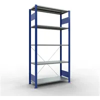Schulte Lagertechnik Fachbodenregal Holz/Stahl 2000 x 1000 x 400 mm blau