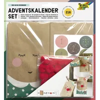 Folia Adventskalender Set RED NOSE REINDEER, 216-teilig