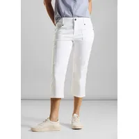 STREET ONE Damen A377221 Sportive 3/4 Cargohose, White, 38W