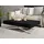 WFL GROUP Cavetta U Schwarz MDF 120-200 x 80 x 27-76 cm