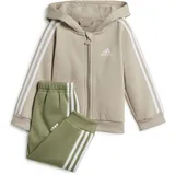 Adidas Baby Jogginganzug Essentials Full-Zip Hooded Jogginganzug IZ4992 104 - Wonder Beige/White