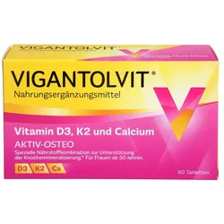 Vitamin D3 1000 I.e. Vigantolvit Osteo mit K2, Kalzium für Knochen*