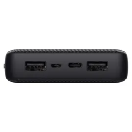Trust Mobile Primo Powerbank Schnellladefunktion 20000 mAh, Nachhaltig, USB C Externer Akku, Tragbares Ladegerät 3A, Power Bank Handy, Smartphone,... - Schwarz