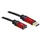 DeLock USB-A 3 m Rot/Schwarz