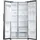 Haier - Amerikanischer kühlschrank 90,5 cm, 601 l, belüftet, platin HSW59F18EIMM