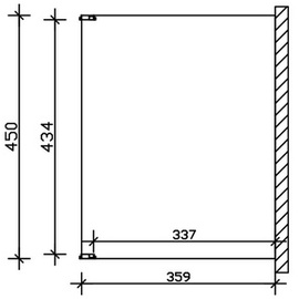 SKANHOLZ SKAN HOLZ Terrassenüberdachung Novara 450 cm, Leimholz