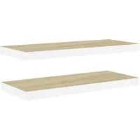 vidaXL Wandregal 80 x 23,5 x 3,8 cm Weiß