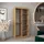 abiks möbel Schwebetürenschrank MONACO 100 x 200 x 62 cm Eiche Artisan