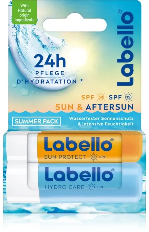 Labello Sun & Aftersun vorteilhafte Packung für Lippen