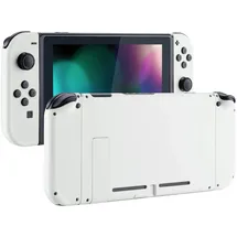 ExtremeRate Full Case für Nintendo Switch Joycon/Console Weiß