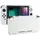 ExtremeRate Full Case für Nintendo Switch Joycon/Console Weiß