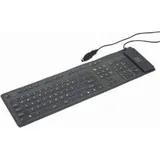 Gembird Flexible Keyboard US schwarz (KB-109F-B)