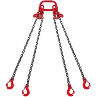 Vevor 3mx10mm Kettengehänge, Anschlagkette Krankette 4-Strang Forstkette, 8344kg