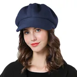 Superora Damen Schirmmütze Barett Ballonmütze Cap Gatsby Schirm Winter Mütze Newsboy - Einheitsgröße