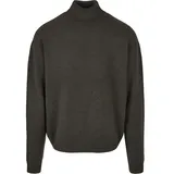 URBAN CLASSICS Oversized Roll Neck Pullover Schwarz 3XL