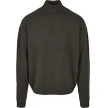 URBAN CLASSICS Oversized Roll Neck Pullover Schwarz 3XL