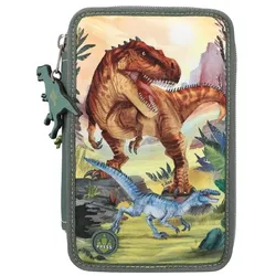Dino World 3-Fach Federtasche LED Landschaft inkl. Stifte