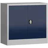 Classix Stahlschrank X-530301 enzianblau, lichtgrau 80,0 x 38,0 x 75,0 cm, aufgebaut