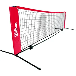 Wilson Tennisnetz Trainerbedarf Starter Ez Tennis Net 18'/6.1m, Red/Black, NS