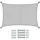 VOUNOT VOUNOT® Sonnensegel Rechteckig mit Befestigung Set, 3x4m, Grau - Grau