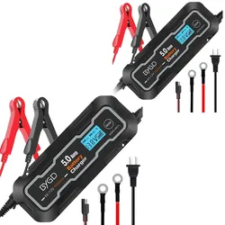 2x Motorrad Batterie Ladegerät Lumitecs BX2 Intelligente Ladung 5A LCD Display Spar-Set