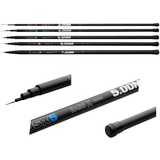 DAM Base-x Tele Stipprute - Black / White - 6.00 m