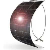DOKIO 100W Solarpanel flexibel Mono 12V - Solarmodul ideal für Wohnmobil, Camping, Gartenhaus