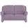 meinSofa Couch Mikrofaser 2-Sitzer Lila