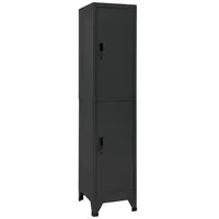 VidaXL Schließfachschrank Anthrazit 38x45x180 cm Stahl