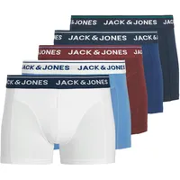 JACK & JONES JACBRANCO Solid Trunks blau/pink L 5er Pack