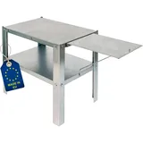 ITA Tisch für Räucherofen - Legierter Stahl - Praktischer Räucherofenständer 45x28x40/65 cm - Direkt vom Hersteller, EU Qualität - Tisch für Räucheröfen Räucherschränke