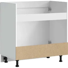 vidaXL Spülenunterschrank Kalmar 80 x 46 x 81,5 cm Hochglanz Weiß