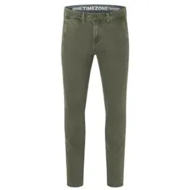 Timezone Jannotz Slim Chinohose Grün 30 34