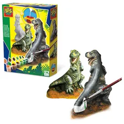 SES Creative® Gipsgießen-Set T-Rex mehrfarbig