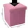 Intirilife Faltbarer Sitzhocker 30x30x30 cm in KIRSCHBLÜTEN PINK - Sitzwürfel mit Stauraum und Deckel aus Stoff in Leinen Optik - Sitzcube Fußablage Aufbewahrungsbox Truhe Sitzbank