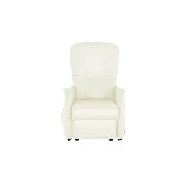 HIMOLLA Fernsehsessel 7568 Leder 77 x 104 x 85 cm Weiß elektrisch