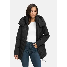 Marikoo Damen, Winterjacke (XS-3XL) - Softshell, mit abnehmbarer Kapuze und figurbetonter Passform