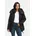 Marikoo Damen, Winterjacke (XS-3XL) - Softshell, mit abnehmbarer Kapuze und figurbetonter Passform