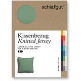 SCHLAFGUT Kissenbezug Knitted Jersey«, (1 St.), grün - 40x40 cm