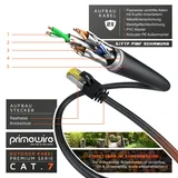 Primewire Outdoor Patchkabel - CAT 7 - mit IP66 - 10 Gbit/s - S/FTP PiMF Schirmung - Netzwerkkabel - 25m