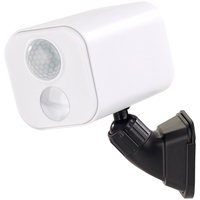 Luminea Lampe Batterie: LED-Wandspot für innen & außen, Bewegungssensor, 7 Monate Laufzeit (LED Batterie Bewegungsmelder)
