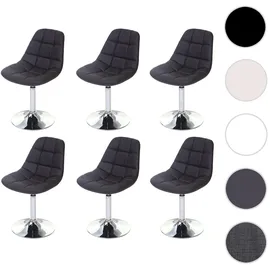 MCW Esszimmerstuhl A60 Kunstleder braun 6er Set
