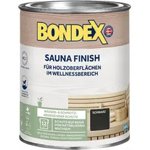 Bondex Sauna Finish Schwarz 1 L für Holzoberflächen, Wasser- und schmutzabweisend Mild, Natürlich,